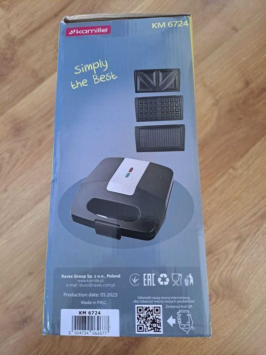 Opiekacz 3w1 Kamille 6724, toster