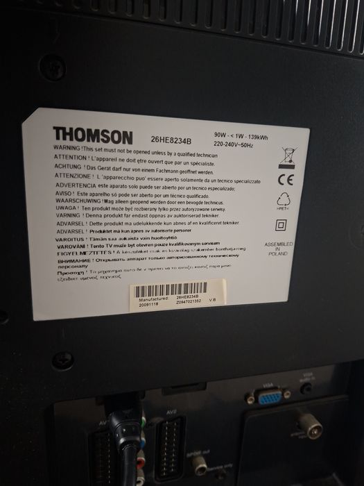 Telewizor Thomson 26HE8234B – 26"