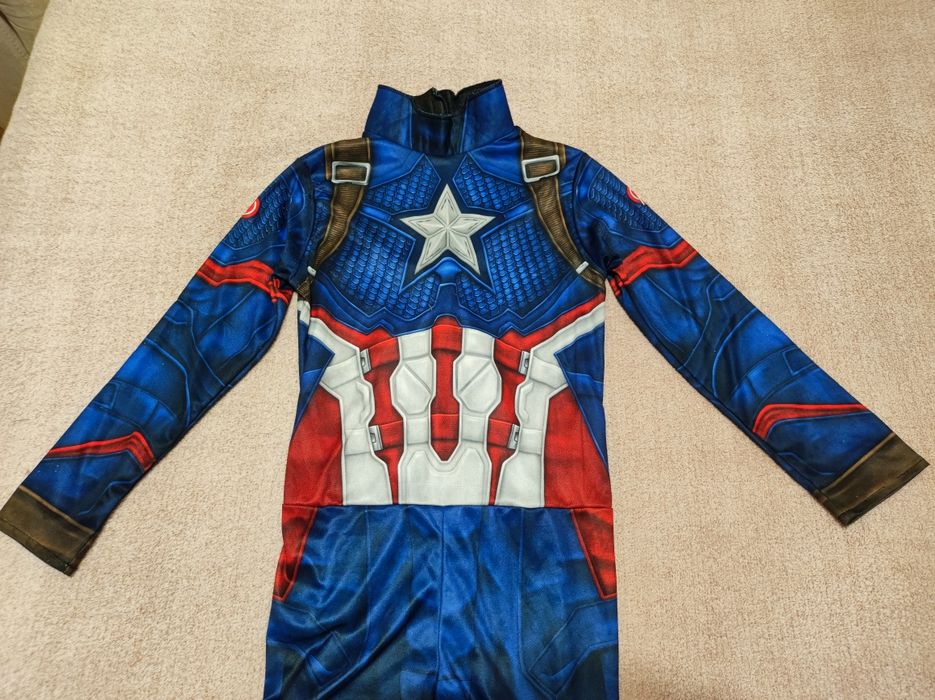 Костюм капітан Америка Marvel супер герой, 7-8 р, зріст 132-134 см