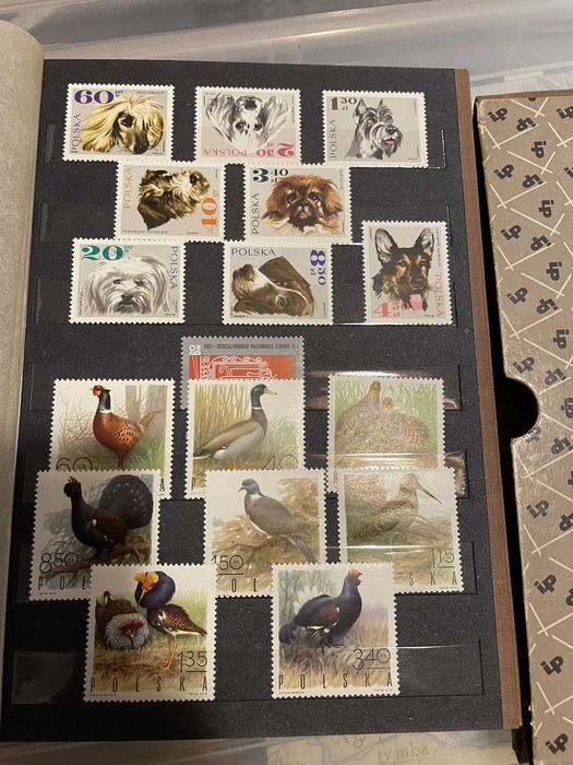 Kolekcja znaczków lata 70-te PRL