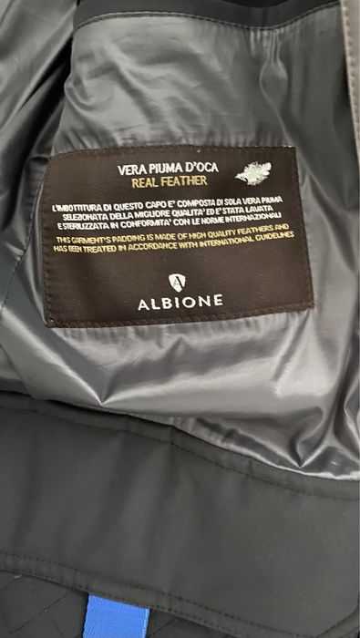 Męska elegancka, puchowa, wodoodporna kurtka Albione