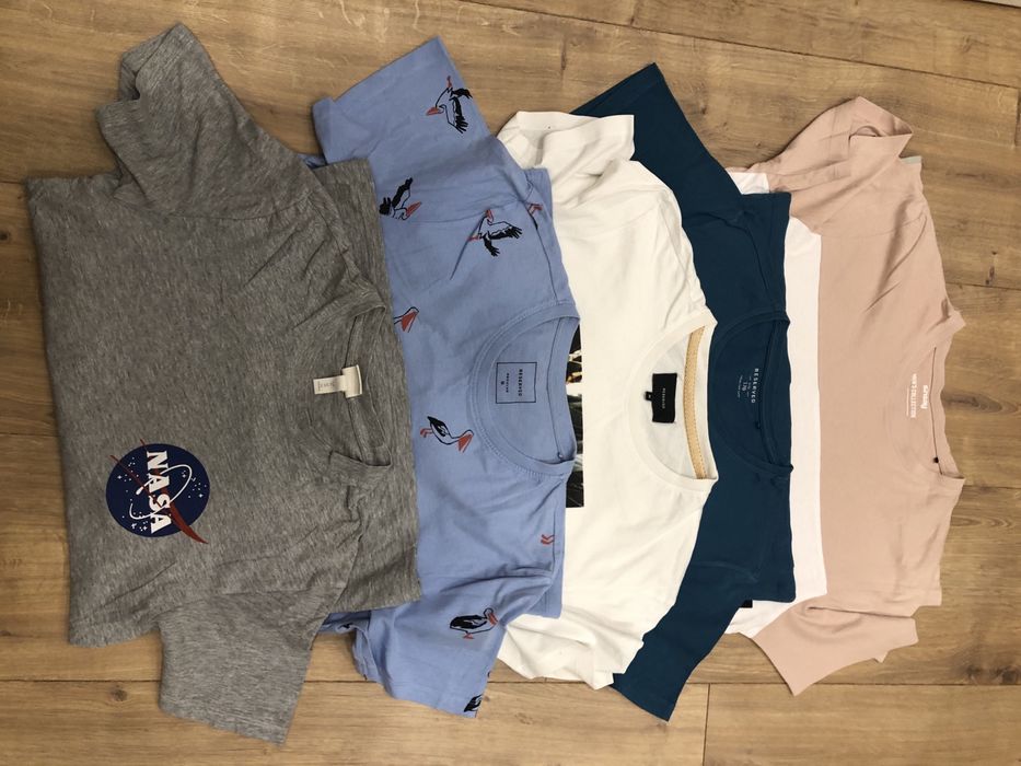T-shirt zestaw Reserved H&M M L 6 sztuk