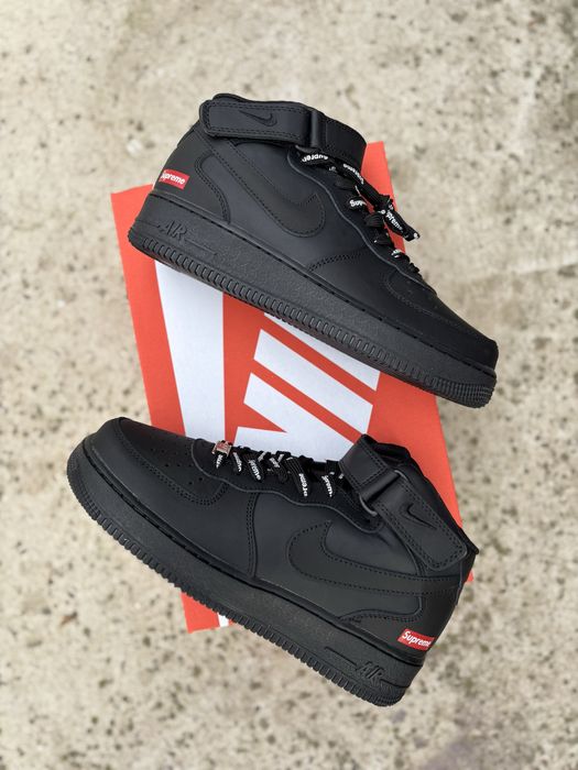 Кросівки Nike Air Force 1 x supreme High Black