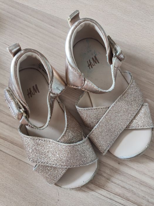 Sandały H&M r.23 dwie pary