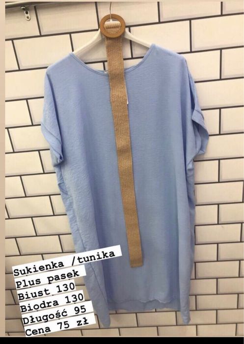 Tunika biust 130 niebieska