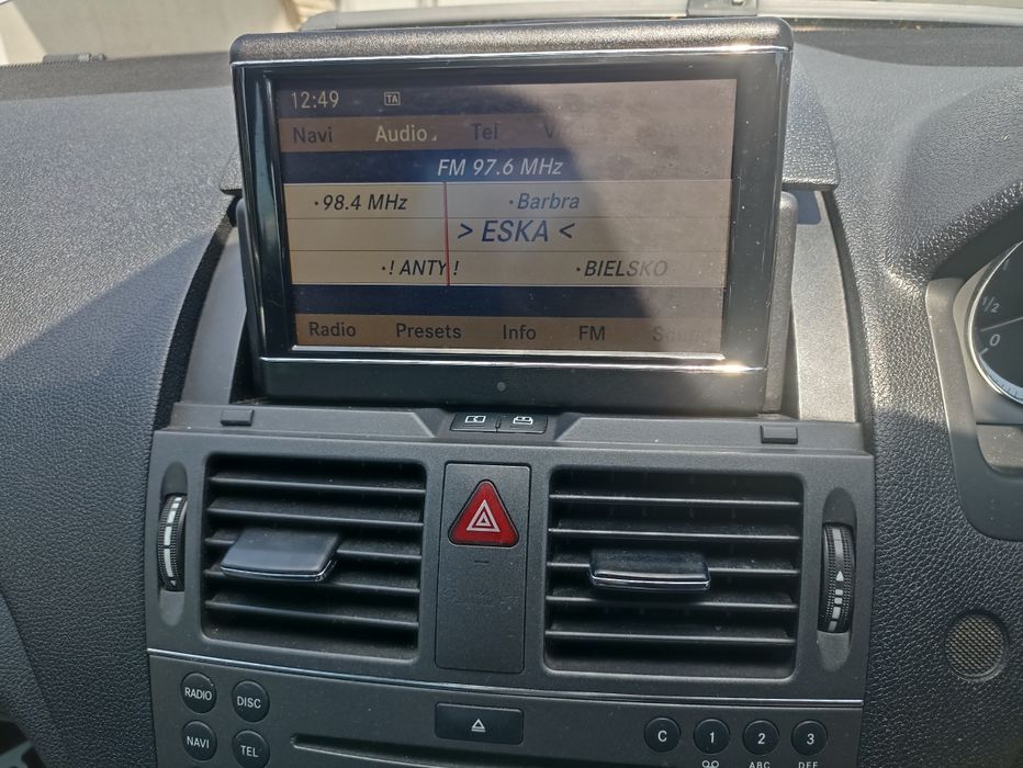 Radio nawigacja navigacja navi monitor idrive zestaw Mercedes w204 ntg