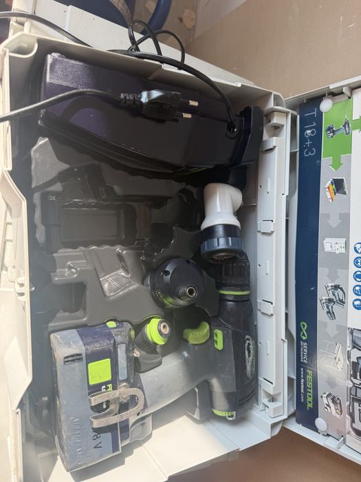 Festool T18+3 Wkretarka komplet