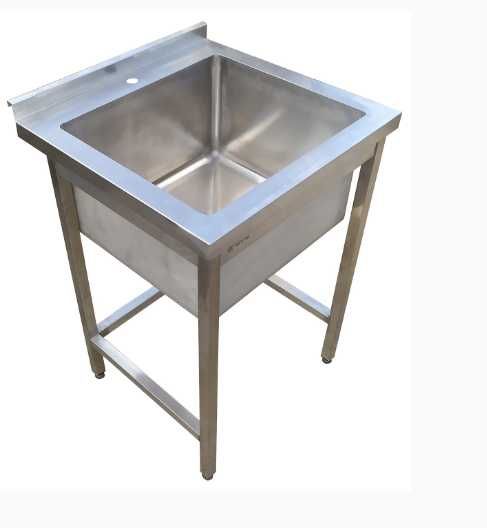 Basen gastronomiczny 1-komorowy 600x700x850 mm / Stal nierdzewna