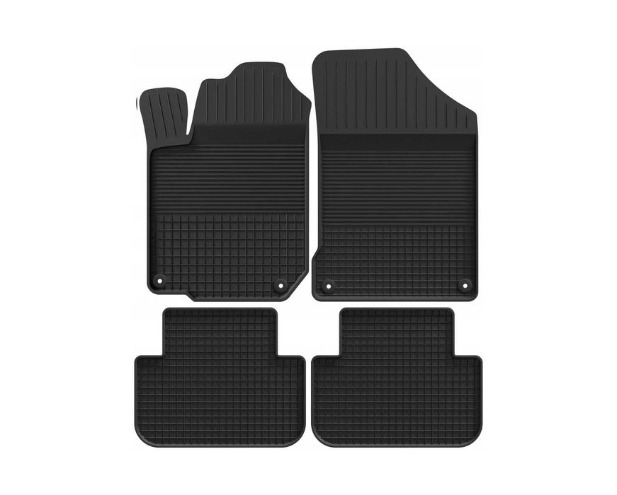 NOWE Dywaniki Gumowe Samochodowe Wycieraczki Korytkowe Komplet Stopery