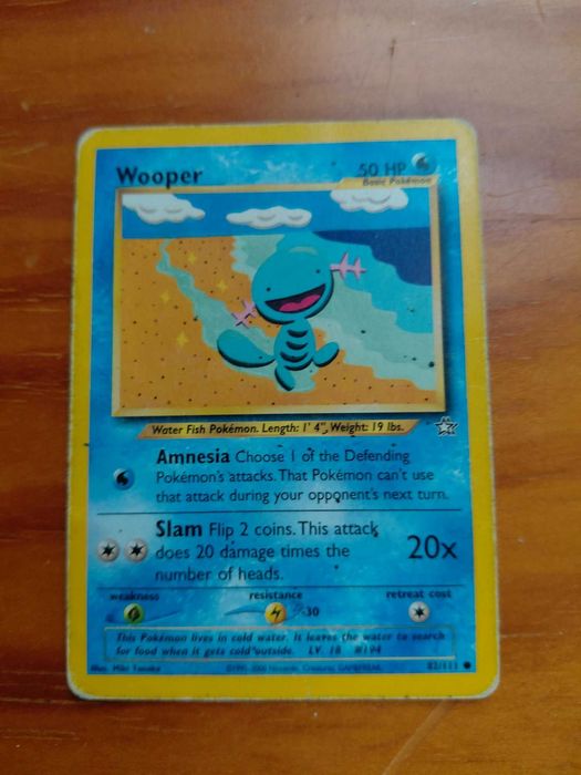 Pokemon Card - Wooper 50 HP