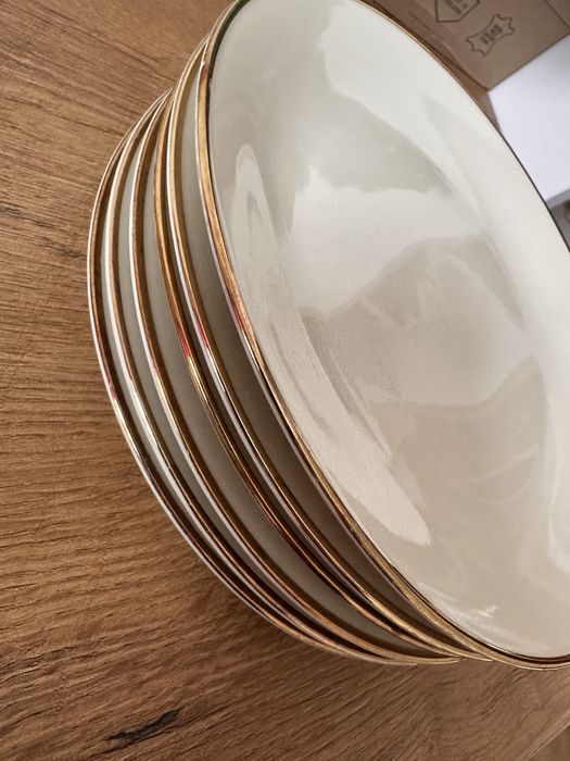 Talerze porcelanowe komplet 6 sztuk
