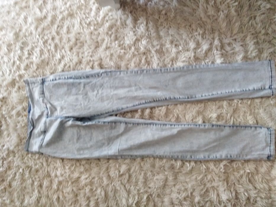 jeansy rurki wysoki stan
