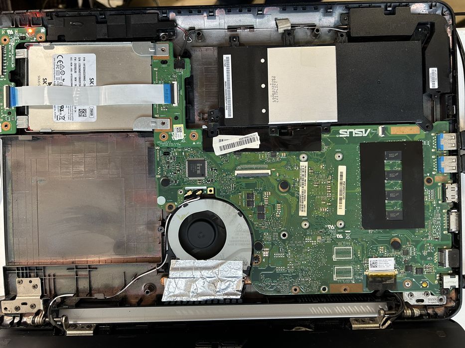 Asus X555DG rev 2.0 разборка.