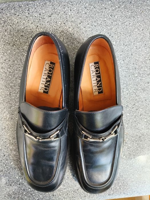 Buty skórzane CARTIER, czarne, eleganckie, nowe, nieużywane rozmiar