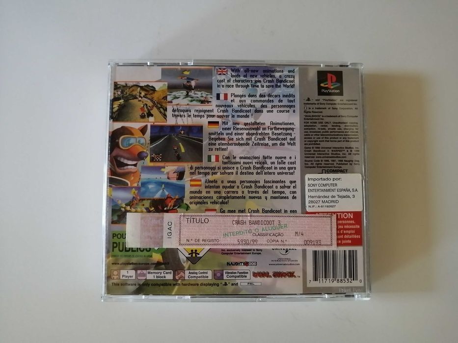 Crash Bandicoot 3 platinum