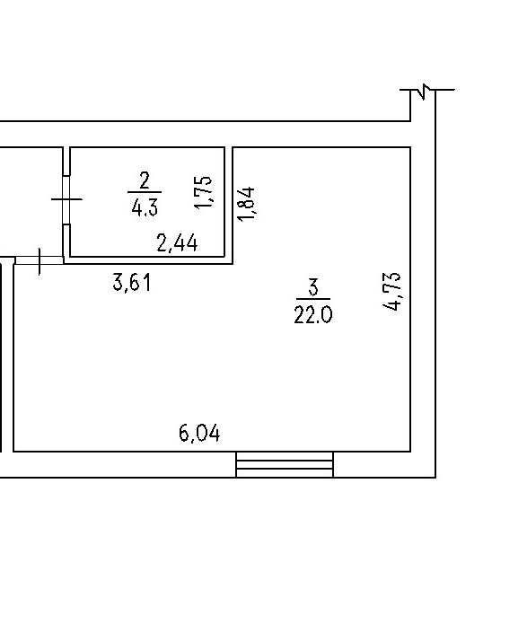 Продаж 1 кімнатної квартири після будівельників. Спальний район.
