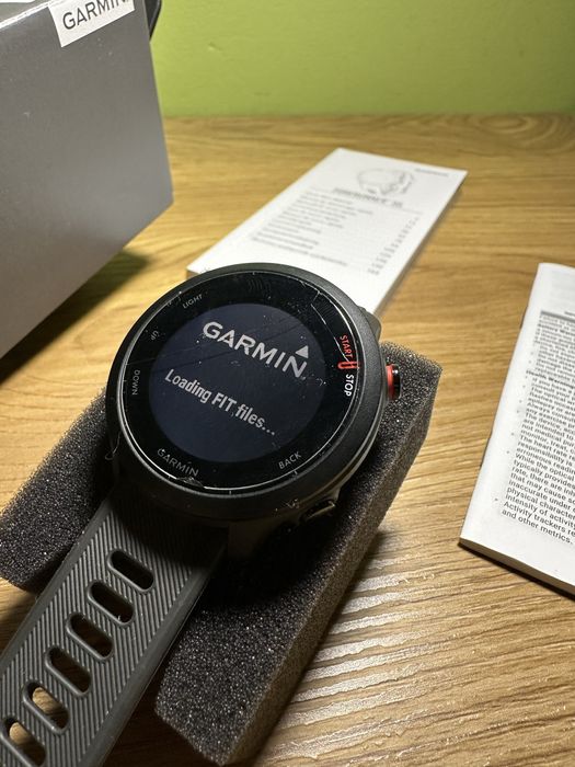 GWARANCJA - Czarny garmin forerunner 55 stan idealny