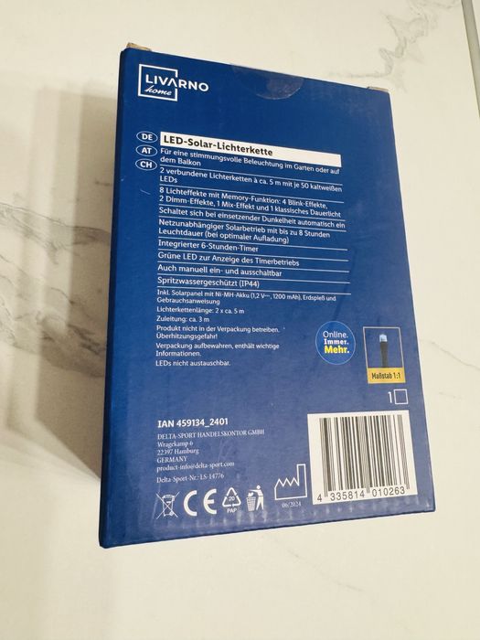 Girlanda solarna LED