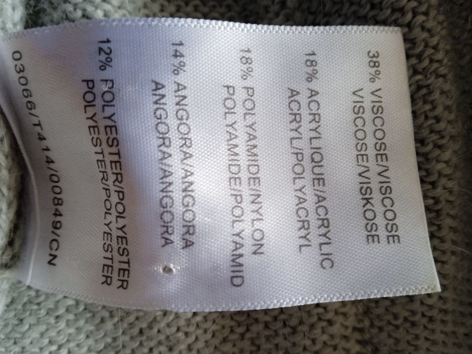 Kardigan z angora rozmiar M