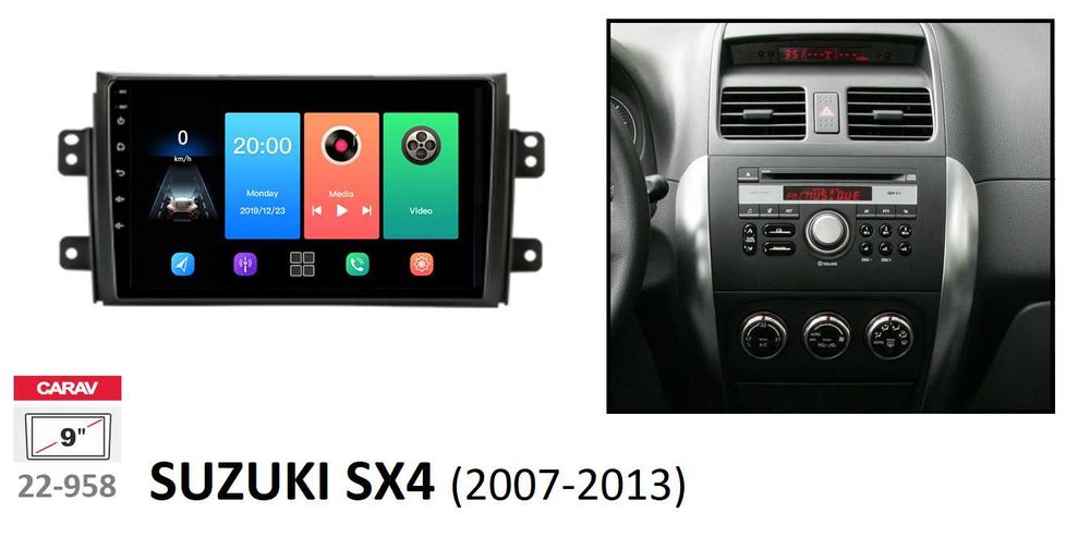 (NOVO) Rádio 2DIN • Suzuki ALTO / SX4 / SPLASH • Android [4+64GB]