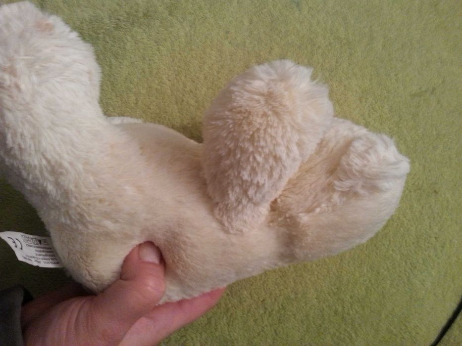 Pluszowy miś, kremowy, nowy, 29 cm