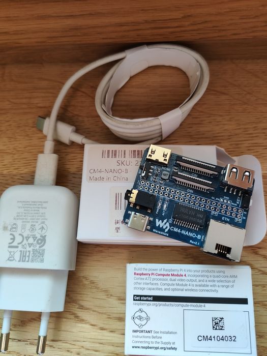 Modul cm4 32gb 4gb  2,4ghz 5ghz +cm4-nano-b + zasilacz