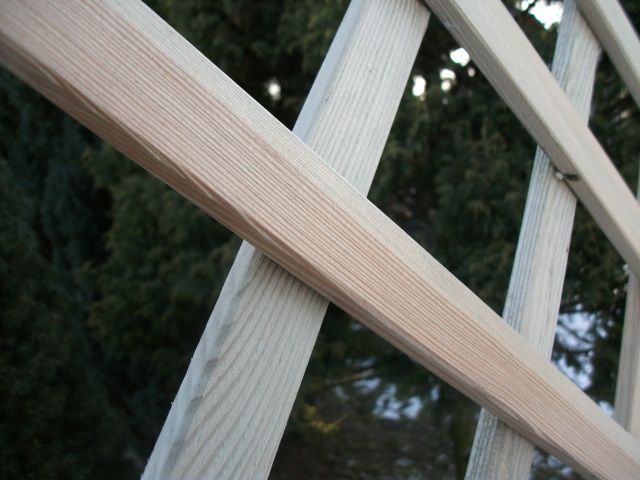 Płoty Pergole Płot Drewniany Ryflowany Prosty z Kratką 180x180 cm