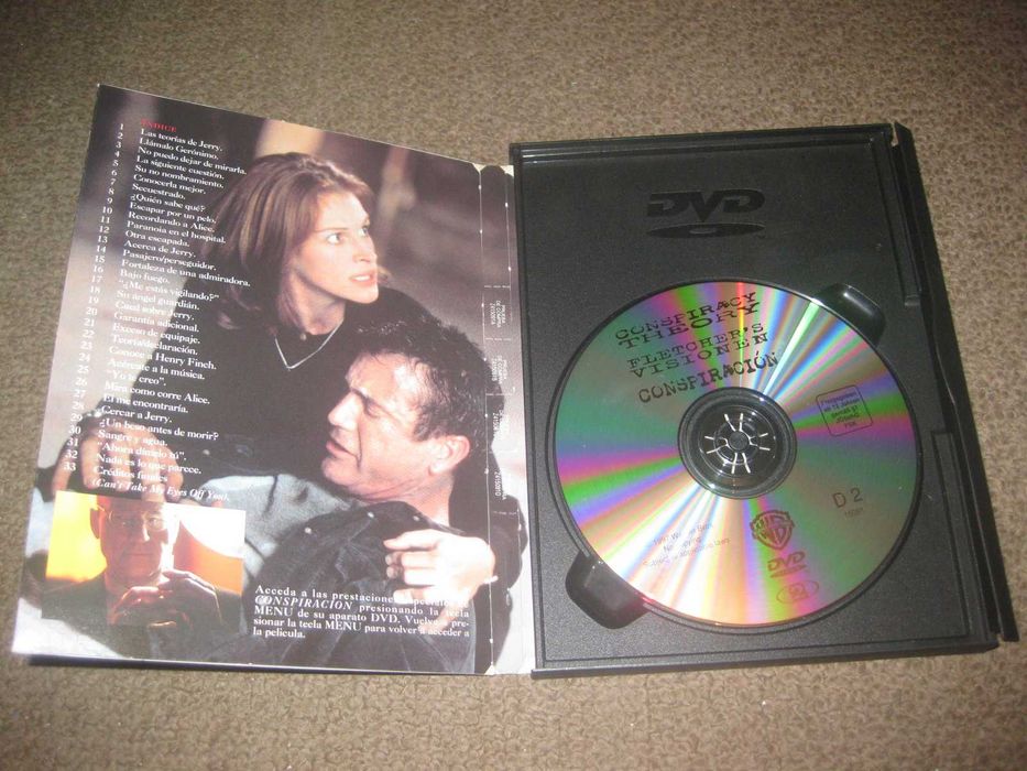 DVD "Teoria da Conspiração" com Mel Gibson/Snapper