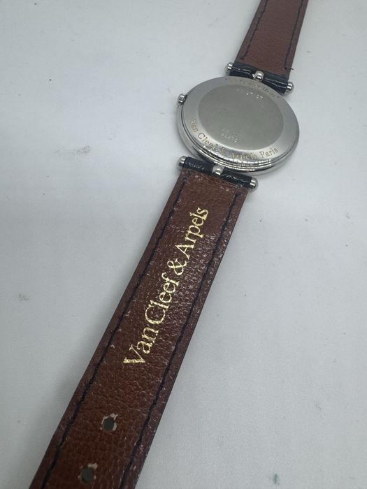Zegarek kwarcowy van cleef & arpels stal i złoto