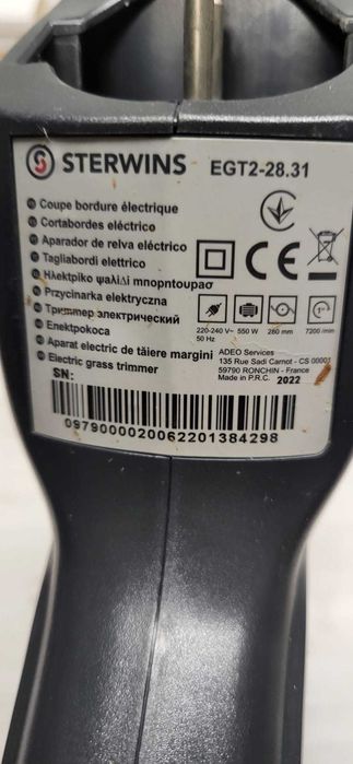 Aparador de relva elétrico STERWINS EGT2-28.31