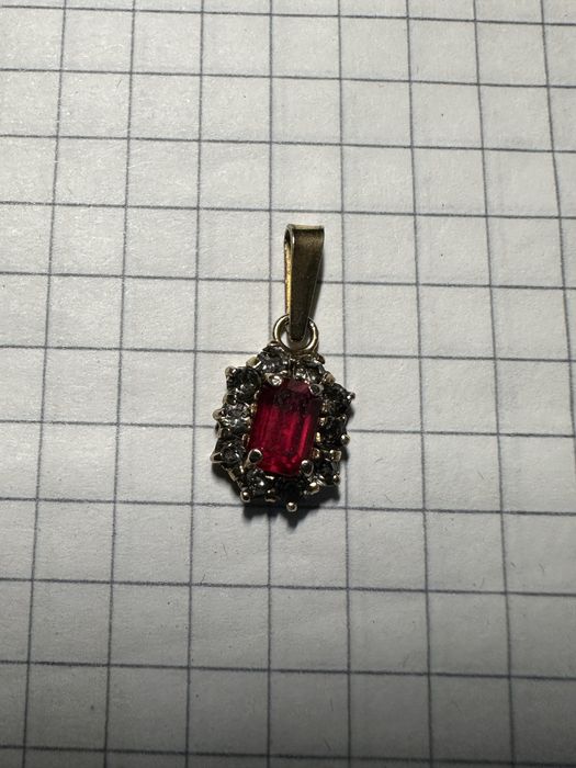 Кулон срібло з каменцями