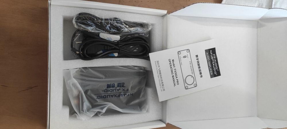 Стерео Hi-Fi підсилювач FX-Audio FX-502A PRO; кабель Monacor ACA-1635