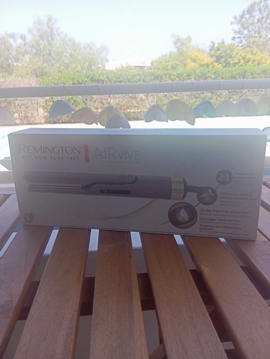 Prancha de cabelo Remington Air Vive 2 in 1 Air Styler -  Nova