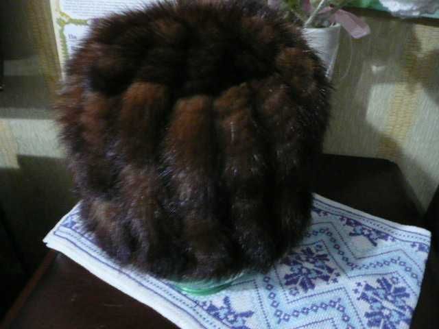 шапка. норка з песцем