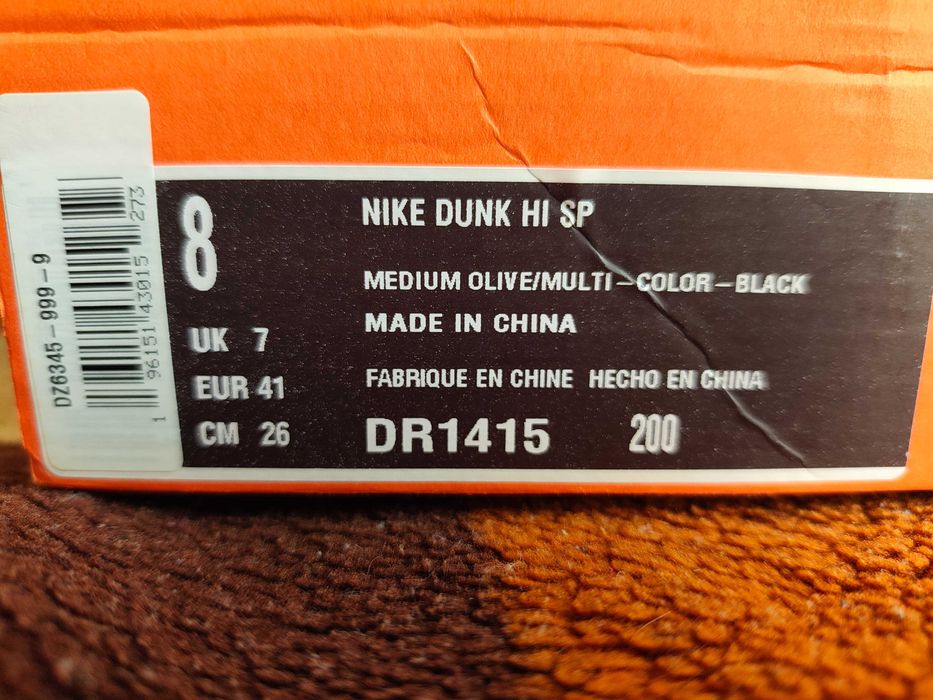 Buty Nike Dunk Hi Sp roz 41 nowe.