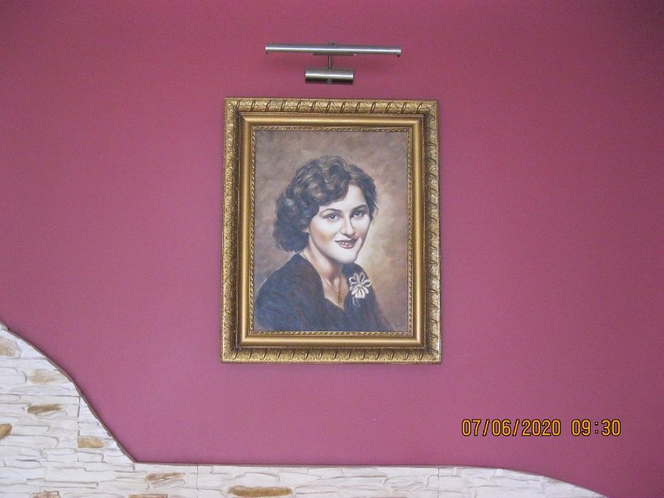 Portret pięknej polskiej kobiety - olej