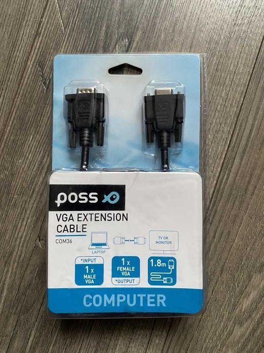 Kabel VGA, TV MONITOR 1,8m