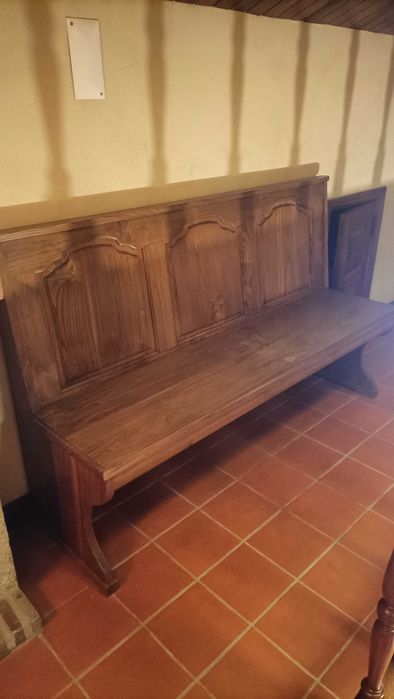 Banco escano madeira maciça