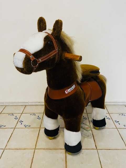 Детская лошадка с механическим приводом. PonyCycle Белое копытце.