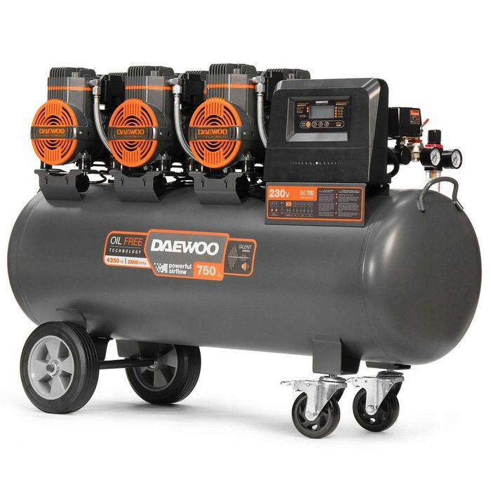 Kompresor bezolejowy 100l DAC 720S 750 l/min  DAEWOO