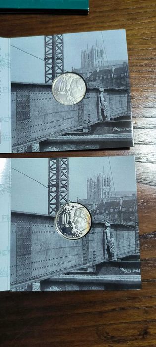 10€ bélgica proof  noord zuid prata
