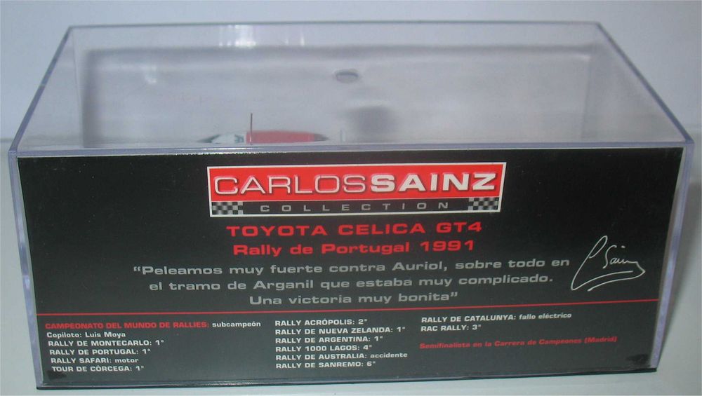 Altaya/Ixo - Toyota Celica GT-4 - Vencedor Rally de Portugal 1991 - Carlos Sainz