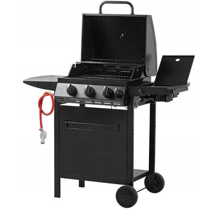 Grill gazowy 3 +1 ruszt żeliwny