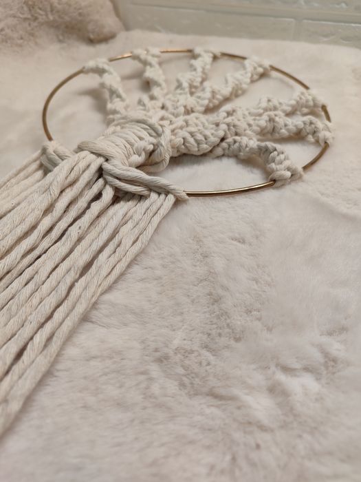 Painel decorativo macramé