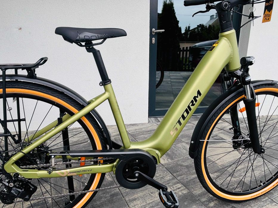 Rower elektryczny miejski Storm E-Diamond PRO 4.0 Lady 28” | Bafang | 504Wh | Shimano CUES