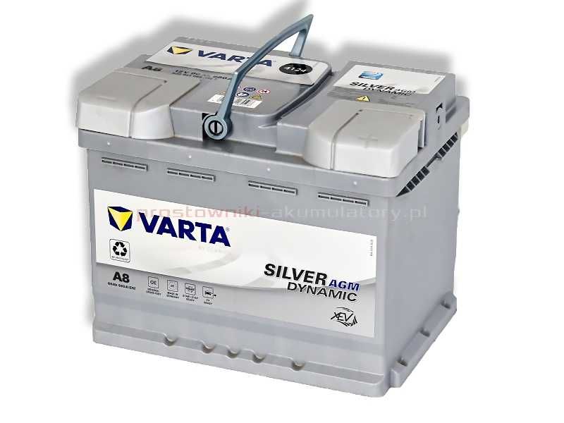 Akumulator VARTA AGM 60Ah 680A A8 D52  Łopuszańska 22