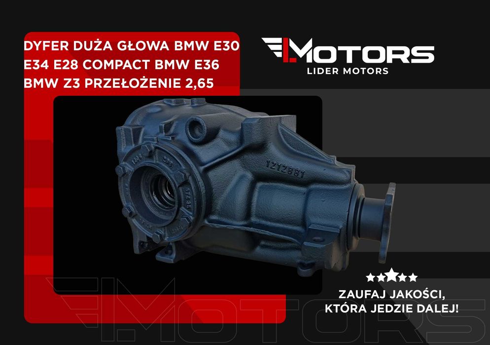 Dyfer duża głowa BMW E30 E34 E28 Compact E36 BMW Z3 Przełożenie 2,65