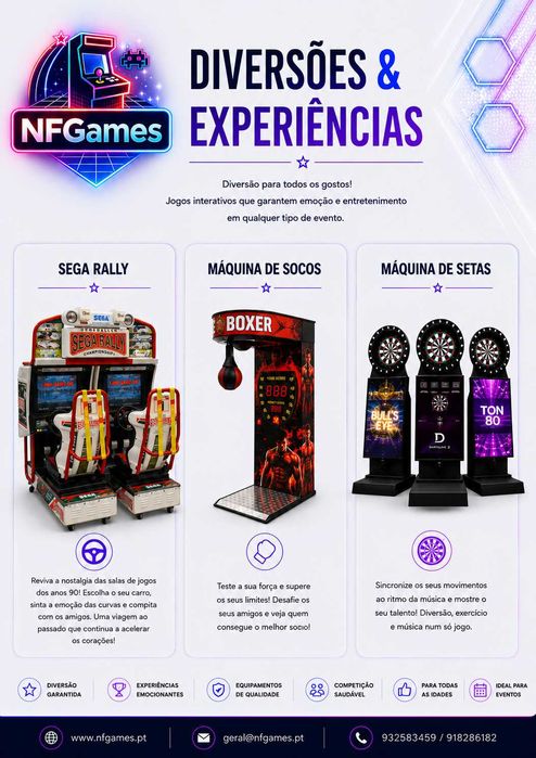 Aluguer / Exploração de maquinas de diversão