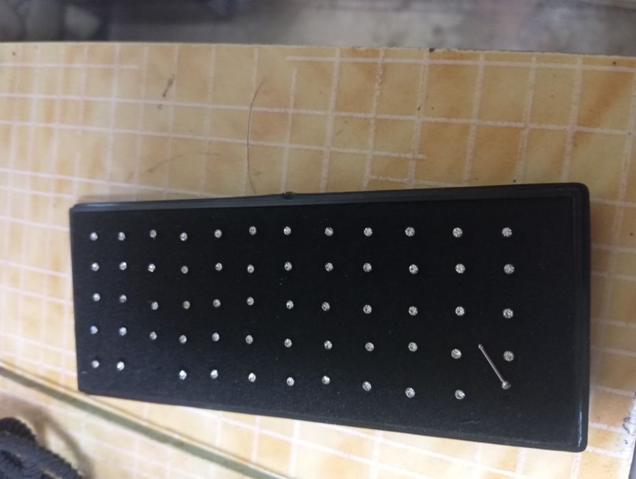 Пірсинг в ніс золотий фіаніт, пірсинг біжутерія з камінчиком,