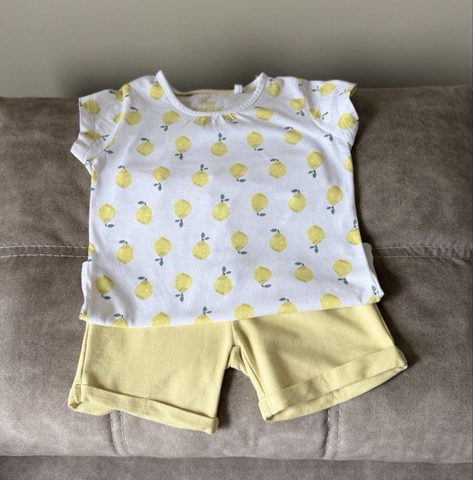 Стильний лук, футболка лимончики 98-104 h&m lupilu